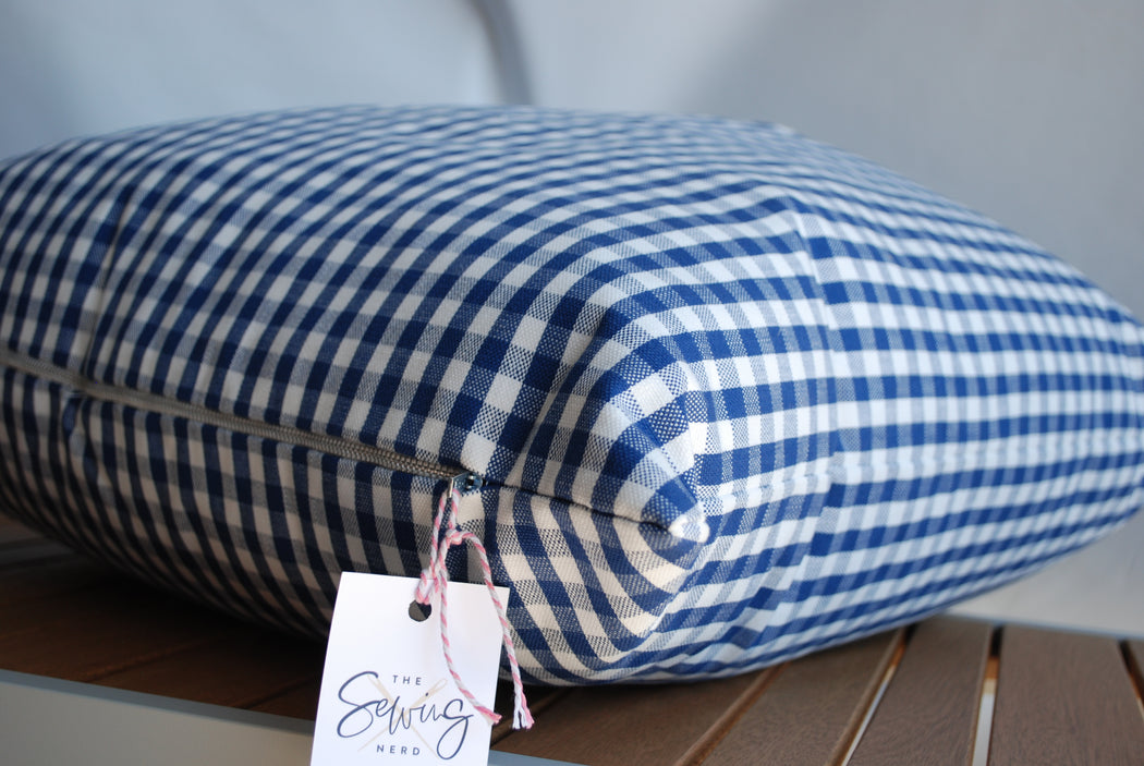 Blue and White Gingham